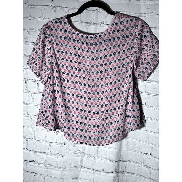 ABERCROMBIE & FITCH GIRLS SHORT SLEEVE FLOWY TOP SZ (L/14) EUC AND GENTLY WORN - Picture 4 of 4